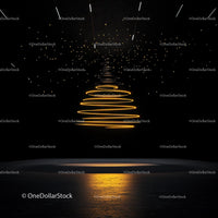 Glowing Spiral Light on a Dark Abstract Background