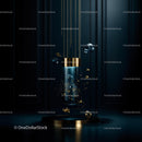 Luxurious Decor with Gold and Blue Accents