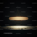 Futuristic Glowing Line in Dark Space