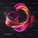 Vibrant Abstract Swirl with Dynamic Motion
