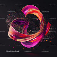 Vibrant Abstract Swirl with Dynamic Motion