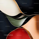 Flowing Curves and Metallic Abstract Design