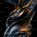 Abstract Metallic Ribbons with Elegant Curves