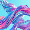 Vibrant Abstract Colors in Fluid Wave Design