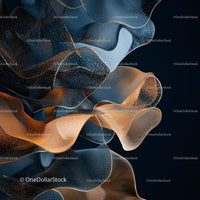 Fluid Abstract Shapes with Elegant Curves