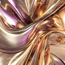 Abstract Metallic Swirl with Glowing Dynamics