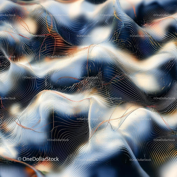 Abstract Blue and White Wavy Pattern Background
