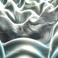 Futuristic Abstract Waves in Monochrome Palette
