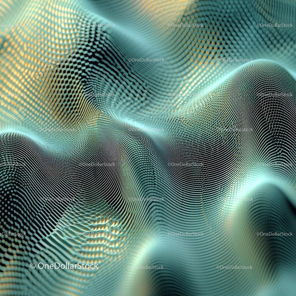 Futuristic 3D Wave Patterns in Vibrant Design