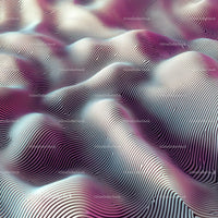 Abstract 3D Waves with Hypnotic Line Texture