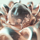 Intricate Metallic Sculpture with Abstract Formations
