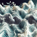 Intricate Abstract Wave Pattern with Flowing Lines