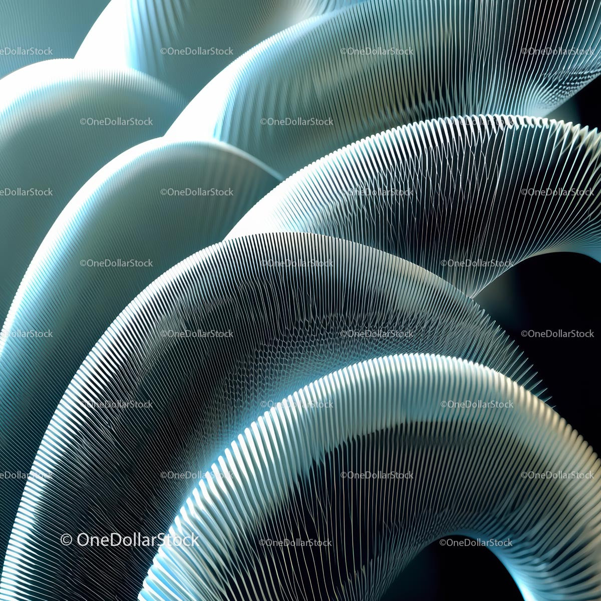 Abstract Wavy Lines with Futuristic Fluid Design