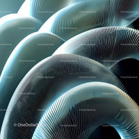 Abstract Wavy Lines with Futuristic Fluid Design