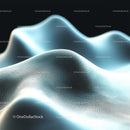 Futuristic Wave Pattern with Mesh Design in Blue Hues