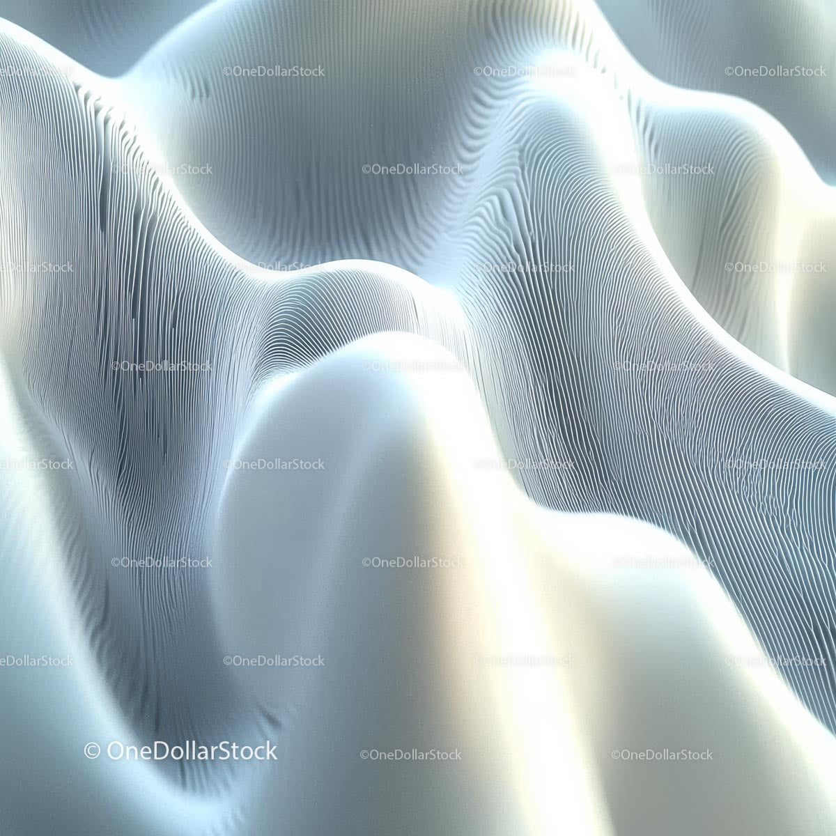 Soft Wavy Abstract Design in Gentle Light