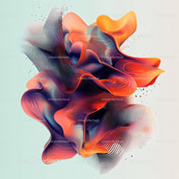 Vibrant Abstract Digital Wave with Dynamic Flow