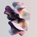 Abstract 3D Sculpture with Fluid Curves in Pastel Shades