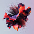 Vibrant Abstract Art with Fluid Dynamic Swirls