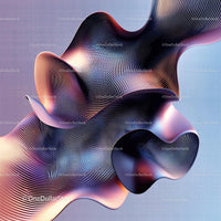 Futuristic Abstract Flowing Shapes with Gradient Colors