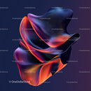 Vibrant Abstract Wave with Dynamic Flowing Lines