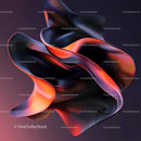 Futuristic 3D Abstract Art with Vibrant Fluid Shapes