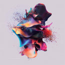 Vibrant Abstract 3D Art with Dynamic Color Waves