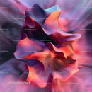 Vibrant Abstract Waves with Purple and Red Hues