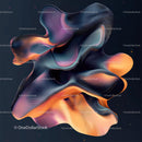 Fluid Organic Shapes in Vibrant Abstract Design