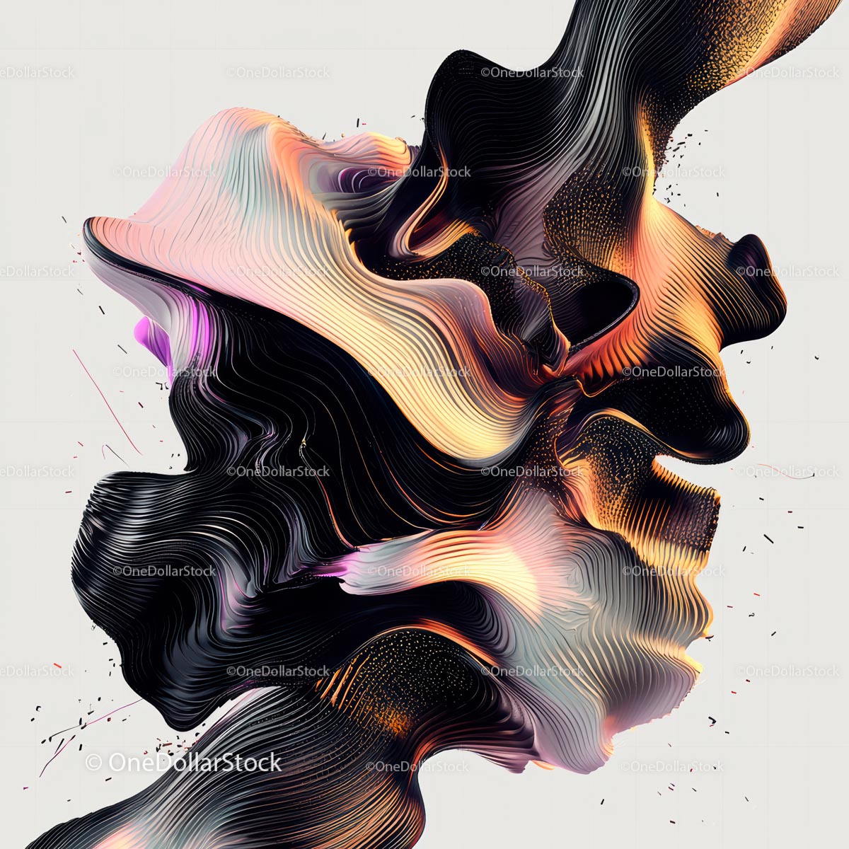 Dynamic Abstract Flow with Vibrant Colors