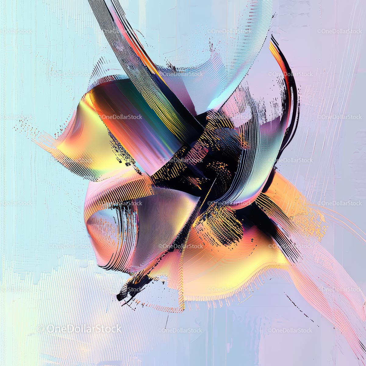 Vibrant Abstract Fluid Art with Dynamic Swirls