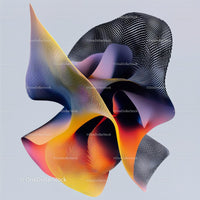 Futuristic Abstract Design with Colorful Waves