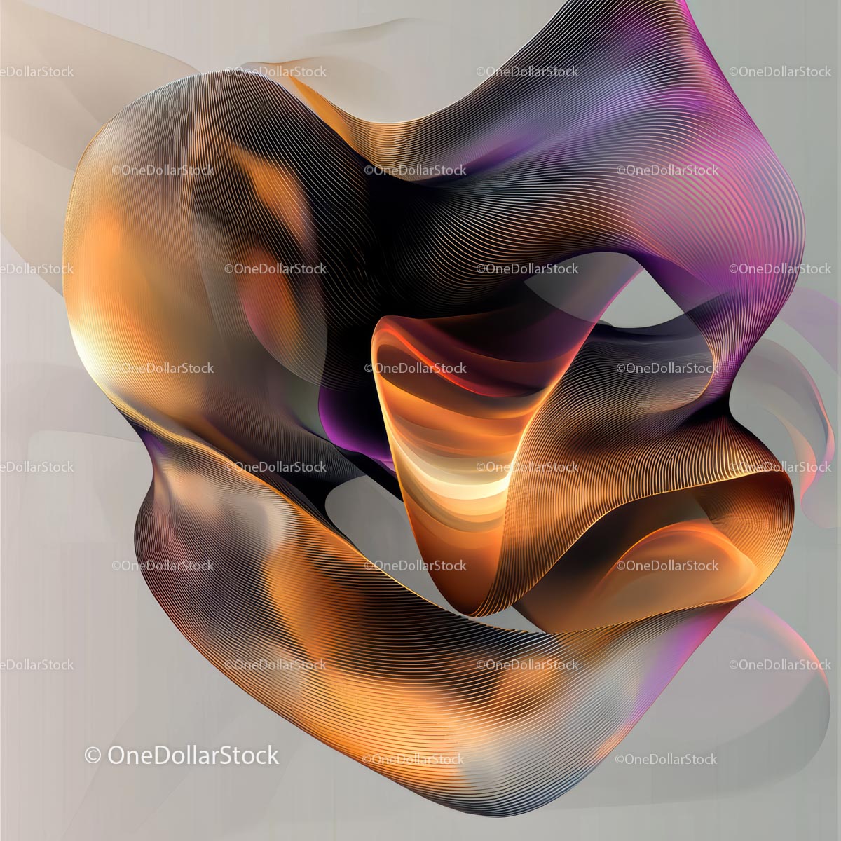 Vibrant Abstract Waves with Dynamic Flow and Textured Surface