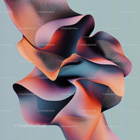 Vibrant Abstract Fluid Shapes with Gradient Color Blend