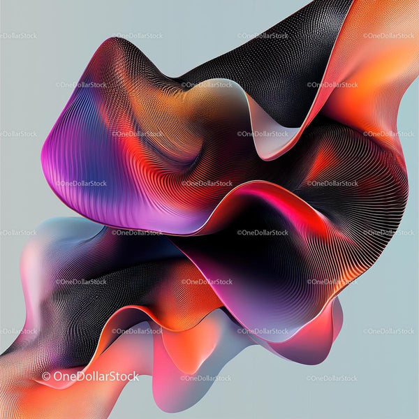 Dynamic Abstract Fluid Shapes with Vibrant Colors