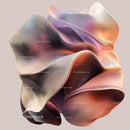 Elegant Abstract Sculpture in Soft Pastel Hues