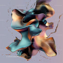 Surreal Abstract 3D Fluid Shapes in Vibrant Colors