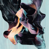 Vibrant Abstract Fluid Shapes with Dynamic Texture