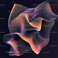 Colorful Abstract Waves with Fluid Motion
