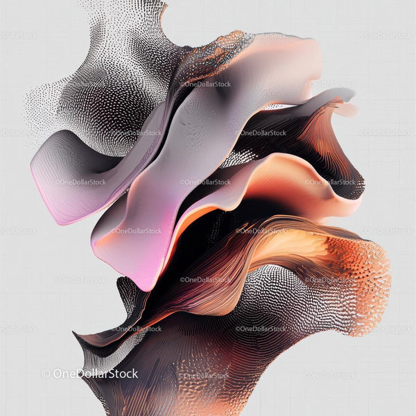 Dynamic Abstract Fluid Shapes with Vibrant Colors