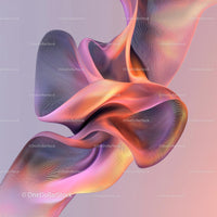 Vibrant Abstract Wave with Flowing Forms