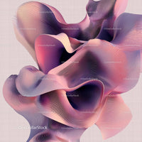 Fluid Abstract Shapes with Pink and Purple Gradients