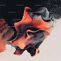 Dynamic Abstract Flowing Shapes with Vibrant Texture