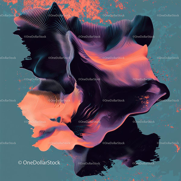 Vibrant Abstract Fluid Shapes with Dynamic Movement