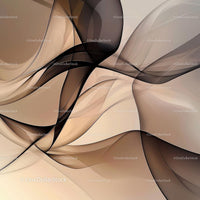 Elegant Abstract Flowing Lines in Beige Tones