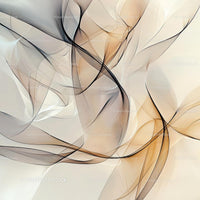 Elegant Abstract Art with Flowing Lines and Beige Tones