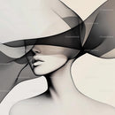Elegant Abstract Silhouette with Flowing Lines