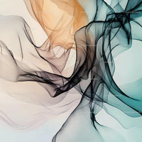 Ethereal Flowing Abstract Design in Soft Hues