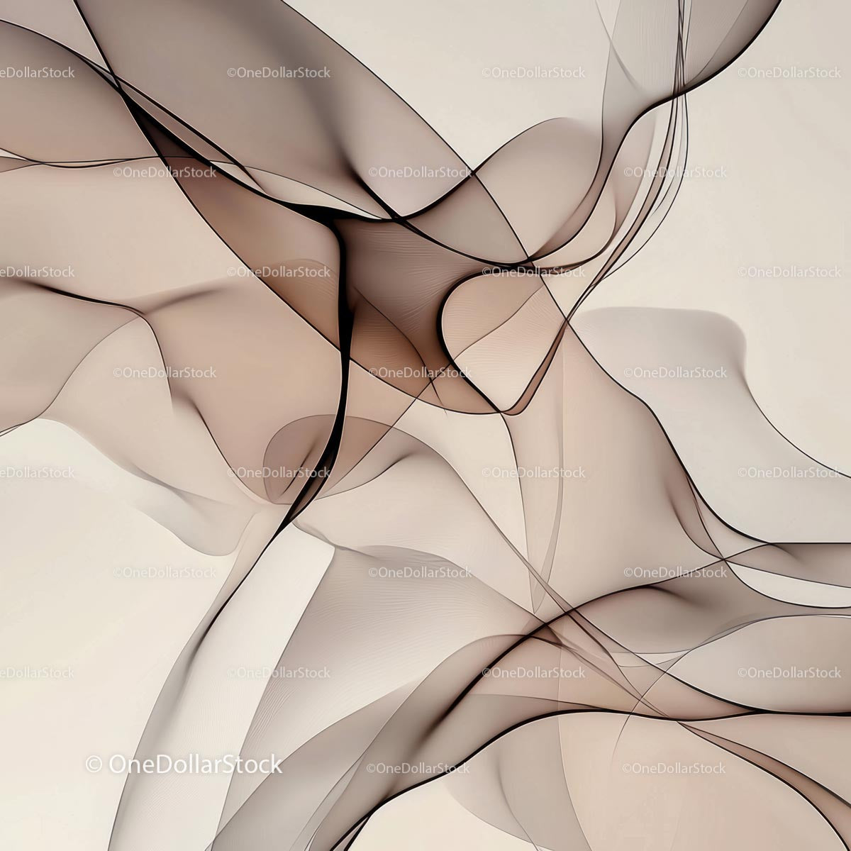 Dynamic Abstract Lines with Elegant Flowing Forms