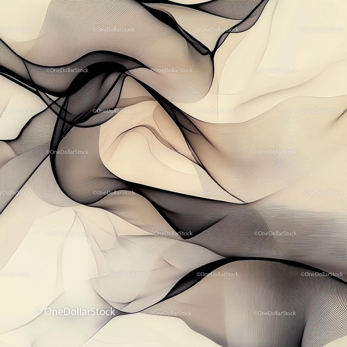 Abstract Flowing Lines with Smooth Curves